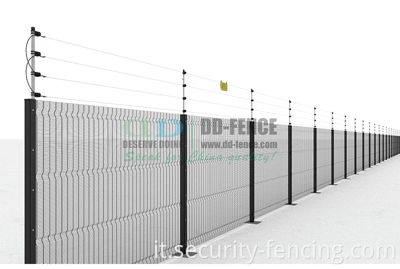 Sistema di allarme di recinzione di sicurezza elettrica recinzione elettrica per il giardino residenziale